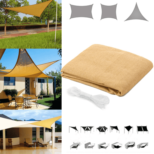 Quadrangle/Triangle Tent Sun Shade anti UV Waterproof Canopy Cover Awning Garden Patio Camping Outdoor