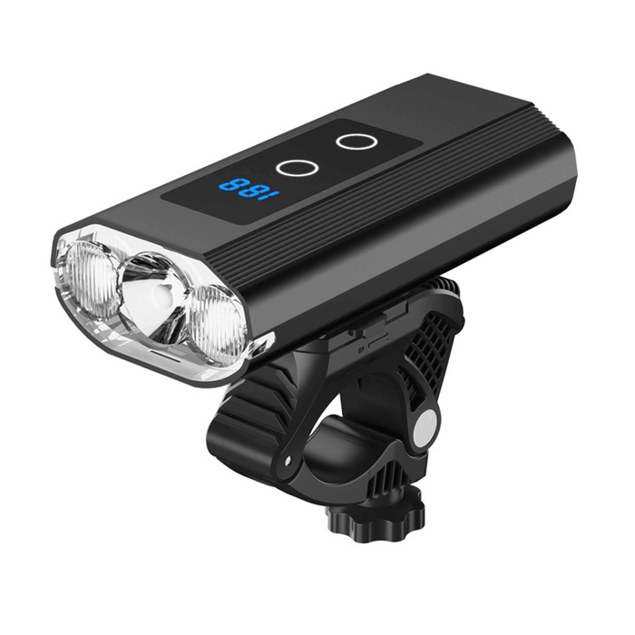 BIKIGHT XTE+XPG Bike Headlamp 1200Lm 5 Modes USB Rechargeable Bicycle Front Frame Lamp with 6000Mah Power Bank