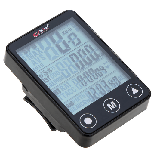 Bogeer YT-308 24 Functions Wireless Bike Computer Touch Button LCD Backlight Waterproof Speedometer