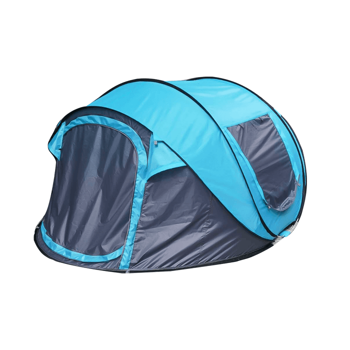 5-8 Person Automatic Camping Tent Windproof Waterproof 2 Large Mesh Windows Family Tent Sunshade Canopy for All Seasons