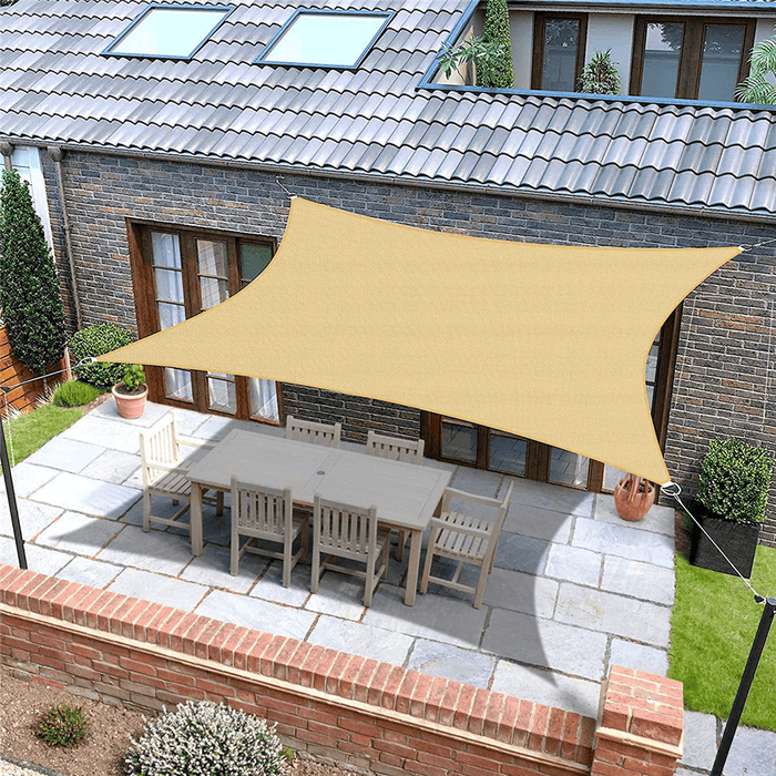 Square Sun Shade 95% UV Resistant Waterproof Breathable Folding Canopy Outdoor Patio Beach Camping Travel