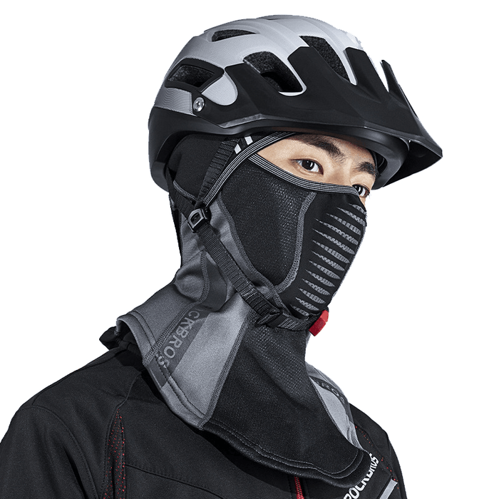 ROCKBROS Half-Face Balaclava Winter Ski Cycling Mask Windproof Fleece Warm Hat Scarf Men Thermal Face Mask Cover