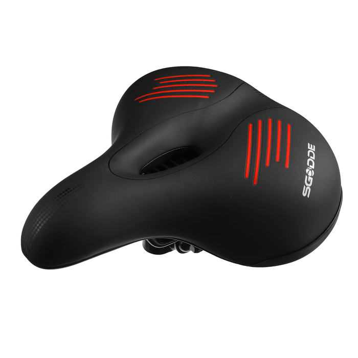 SGODDE Bike Seat Cushion Comfort Breathable Wide Bicycle Saddle for MTB Road Bike with Waterproof Cover