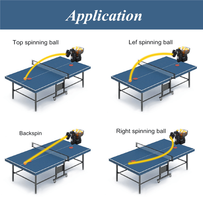 Pingpong Table Tennis Practice Robot Automatic Ball Machine for Training-Exercise