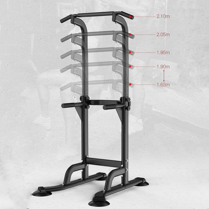 MIKING Multifunction Power Tower Adjustable Pull up Bar Home Gym Strength Training Fitness Dip Stands Muscle Exercise Equipment for Home Workouts