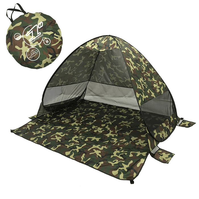 Fully Automatic P0P-UP Tent 2 Second Quick Open Beach Tent with Storage Bag Portable UV Protection Sunshade