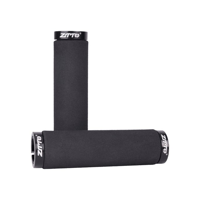 ZTTO Soft Double Side Locking Solid and Stable Sponge Aluminum Alloy 1 Pair X Bicycle Grip Mountain Bikes Grip