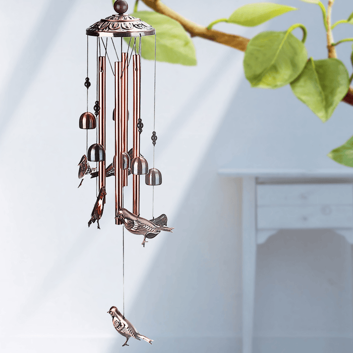 Brass Bell Wind Chime Ornaments European and American Garden Home Decoration