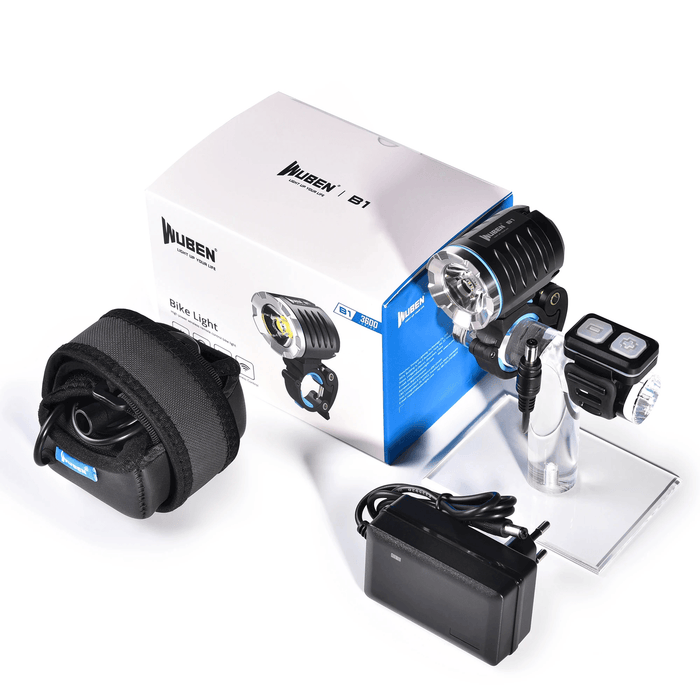 WUBEN B1 Professional Bicycle Light XHP70.2 3600 Lumens Continuous Emitting Rechargeable Waterproof Bike Lamp Torch 6600Mah