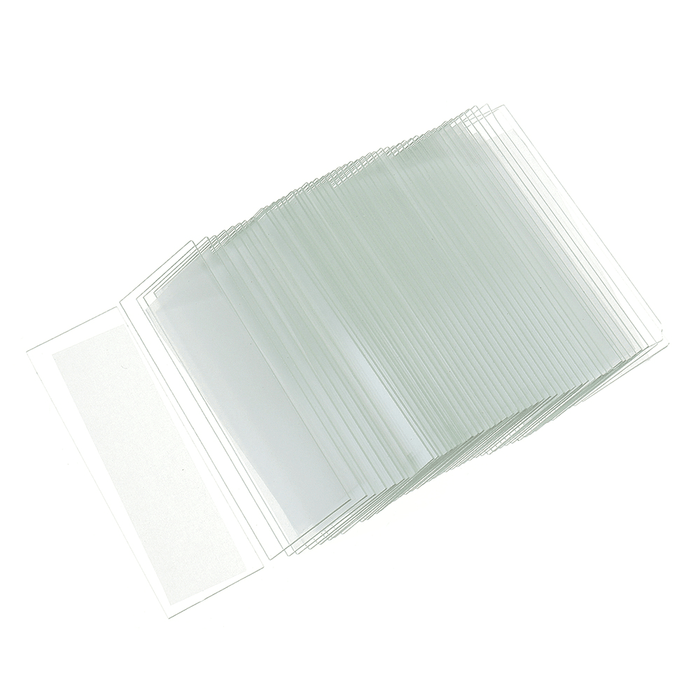 50Pcs Glass Slide Plate Panel Ground Edge Microscope Biology Experiment Glass Sheets