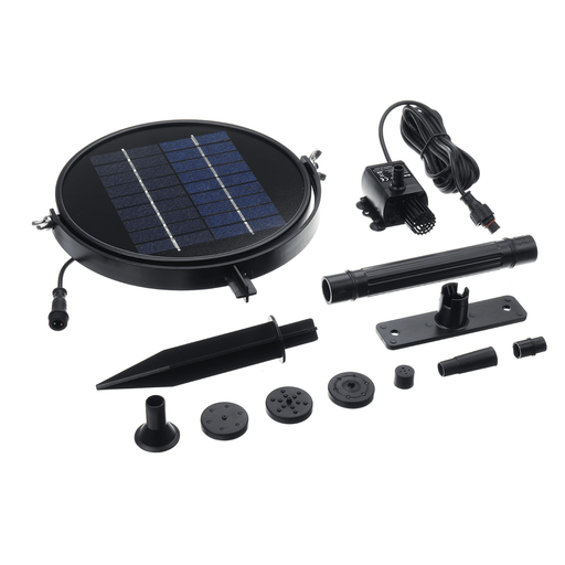 9V 2W 190L/H Solar Power Panel Water Pump Ground Water Pool Floating Fountain