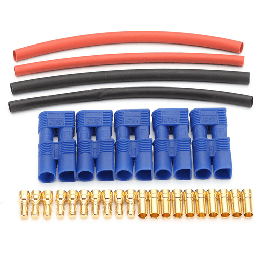 5 Pairs EC3 Connectors Lipo Battery Connector & Heat Shrink