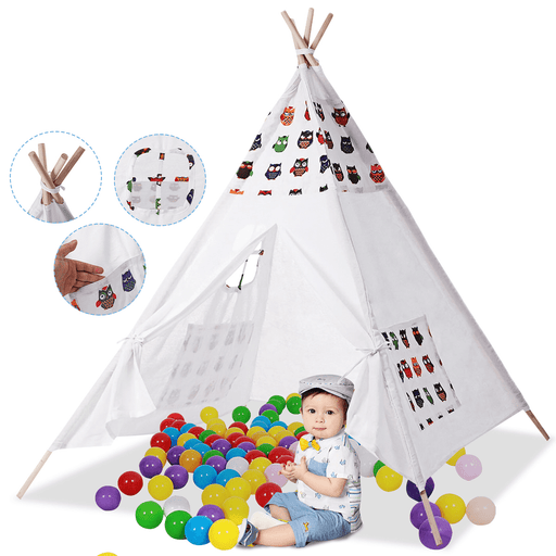 1.35/1.6M Kids Teepee Tent Children Playhouse Folding Portable Game Room Indoor Outdoor for Boys Girls Gift