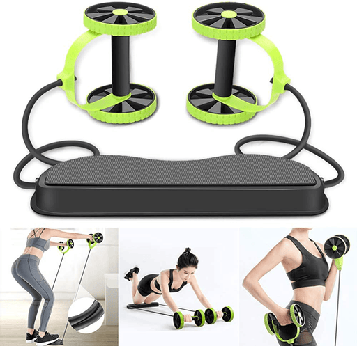 Multi-Function Home Abdominal Wheel Roller Arm Waist Leg Muscle Trainer Fitness Exercise Tools