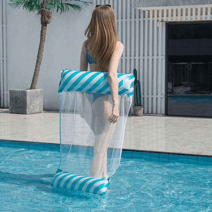 122X70Cm Swimming Inflatable Mattress Water Float Hammock Floating Bed Chair Toy Swimming Pools Training Equipment