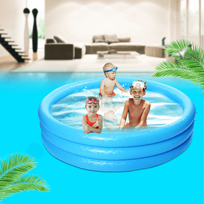 66X15.7Inch 481L Inflatable Swimming Pool Summer Holiday Children Paddling Pools Beach Family Game Water Fun Play