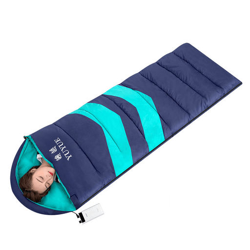 Ipree® Heating Sleeping Bag Lightweight 3 Modes Adjustable USB Charging Envelope Slumber Bag Waterproof Floor Mats Blankets for Outdoor Traveling Hiking