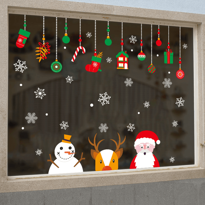 Miico XH9294 Christmas Sticker Home Decoration Sticker Window and Wall Sticker Shop Decorative Stickers