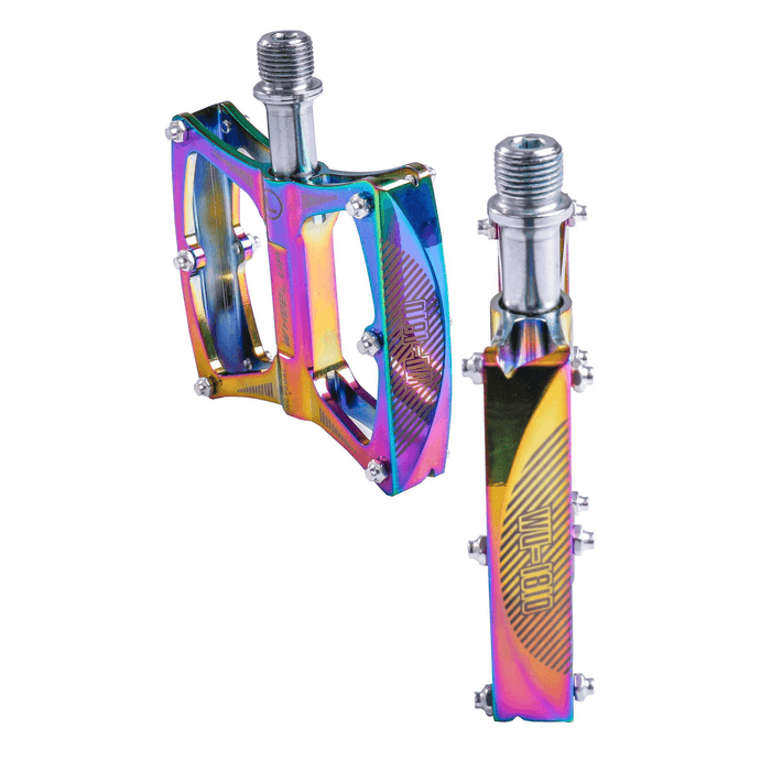 WHEEL up LXK340-02 Colorful Aluminium Alloy Bearing Skidproof Bike Pedals Outdoor Cycling Bicycle Pedals Bicycle Accessories