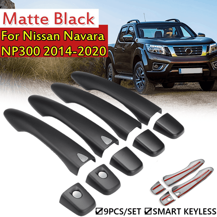 9Pcs Smart Door Handle Covers for Nissan Navara NP300 2014-2020