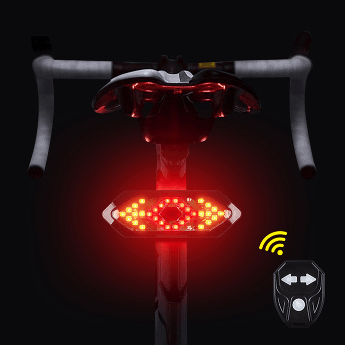 BIKIGHT Remote Control Bicycle Turn Signals with Horn LED Bike Rear Light USB Charging MTB Direction Indicator Smart Cycling Taillight