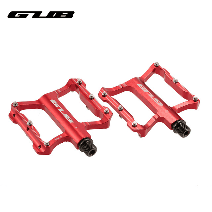 GUB GC-008 Aluminum Antiskid Bike Pedals for MTB CNC DU 2 Sealed Bearing Flat Platform