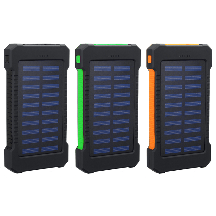 Solar Power Bank 8000Mah Portable Waterproof Solar Charger with LED Light