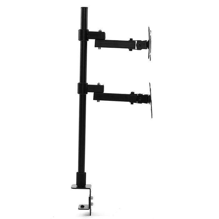 LED Monitor Stand Desk Mount Bracket Heavy Duty Fully Adjustable Fits 2 Screens up to 27