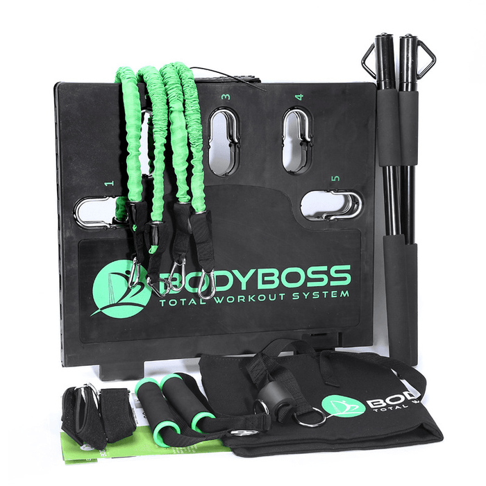 BODYBOSS 2.0 Multi-Function Resistance Bands Portable Push-Up Board Fitness Equipment Accessories