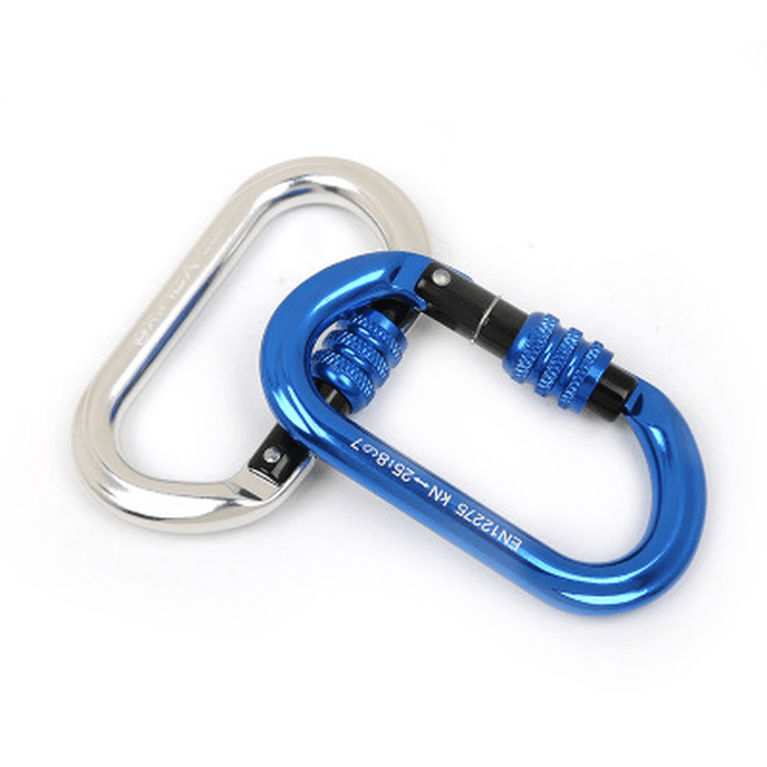 XINDA XD8122N Climbing Super Strength Steel Screw Main Lock Protection Climbing Hiking Carabiner