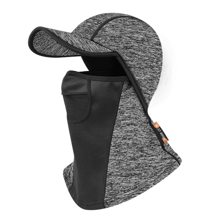 WEST BIKING Winter Cycling Mask Fleece Head Cover Full Face Warm Windproof Neck Cover for Winter Sport