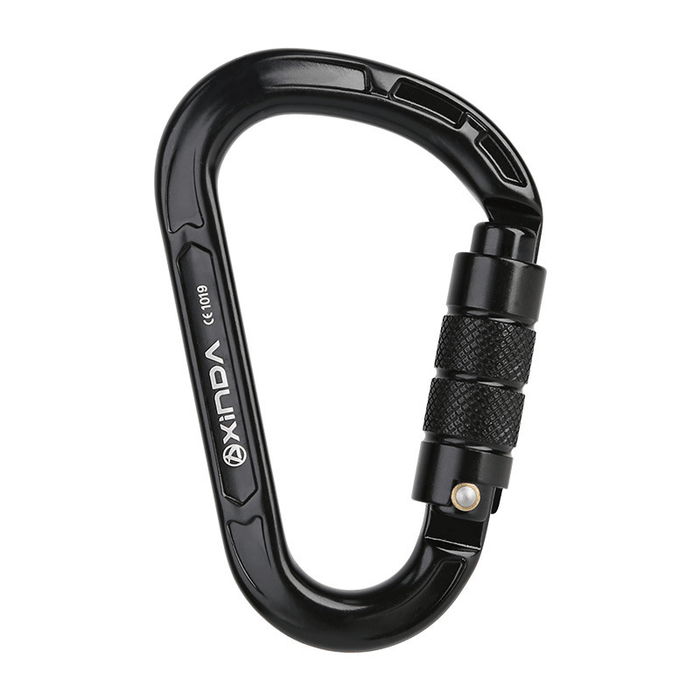 XINDA 8123TN Aluminum Alloy Carabiner 8KN 25KN Pull Outdoor Climbing Hanging Buckle Hook Keychain