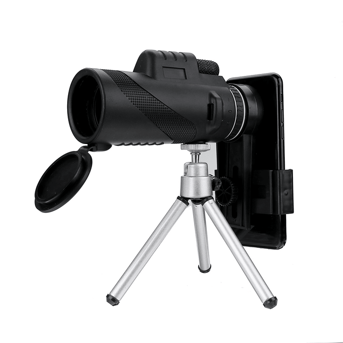 80X Phone Telescope Set Adult HD Monocular with Tripod + Phone Adapter for Travel Bird Watching Camping Travel