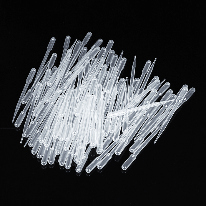 100Pcs 1/2/3/5/10Ml Disposable Transfer Pipettes Plastic Graduated Pasteur Pipette Dropper Polyethylene