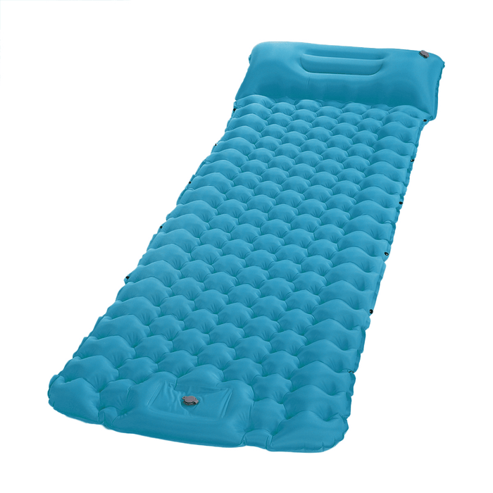 SGODDE Portable Inflatable Camping Mattress with Pillow Comfortable Air Cushion Outdoor Camping Travel Tool