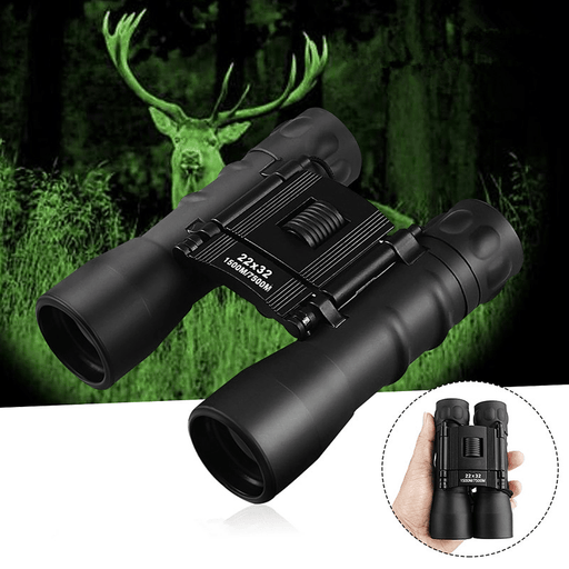 22X32 HD Military Army Binoculars Portable Low-Light Night Vision Folding Hunting Camping Telescope