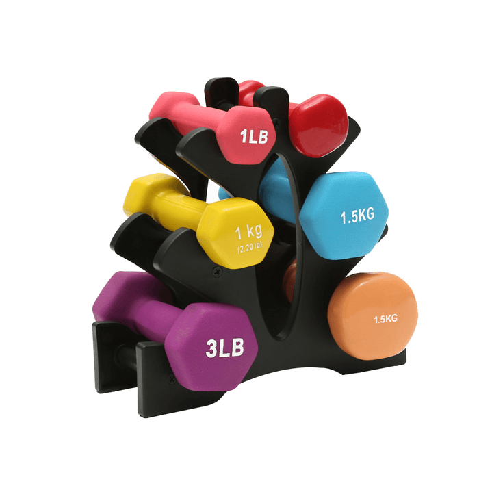 PVC Small Dumbbells Rack Bracket Holder for Household Fitness Home Women Men Body Building Exercise Equipment