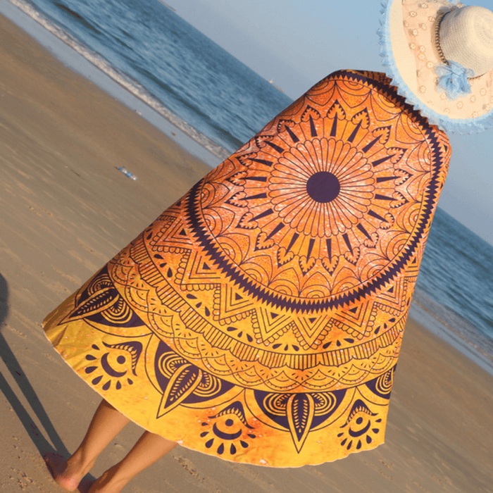 Indian Mandala Woman Beach Towel Hippie Wall Hanging Bohemian Bedspread Tapestry Dorm Decor