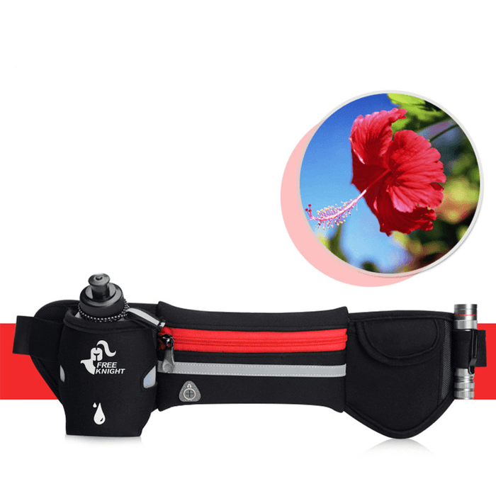 Free Knight Sports Reflective Waist Bag Bottle Pouch Iphone 7 plus Holder with Earphone Hole