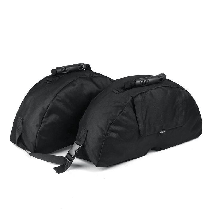 51X20Cm Black Oxford Cloth round Sandbag for Outdoor Tent Support Umbrella Sunshade Base Fixed Sandbag