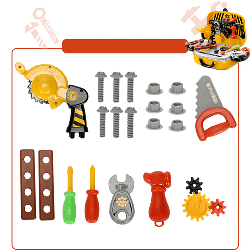 23PCS Children'S Maintenance Tools Kit Set Repair Tool Suitcase Kids' Educational Repair Toys Gift