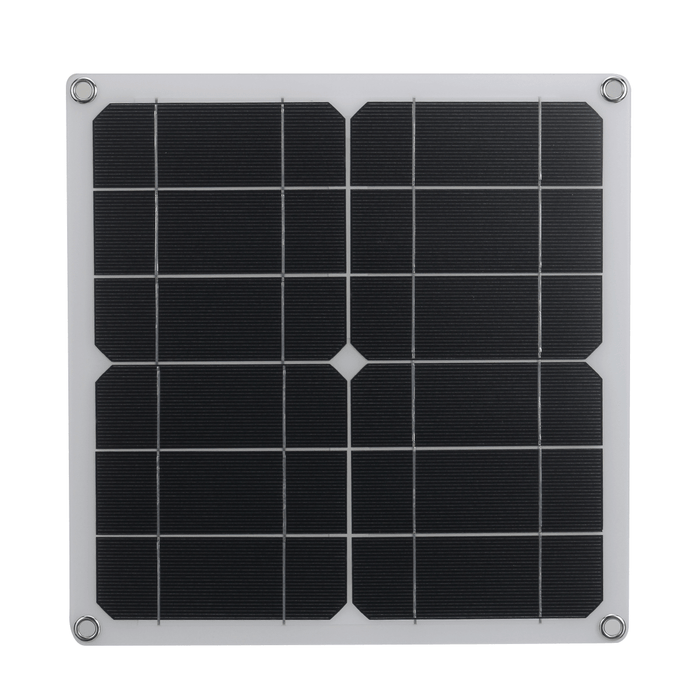 12W Monocrystalline Semi-Flexible Solar Panel 80W Peak Single USB for Camping Boat RV Home