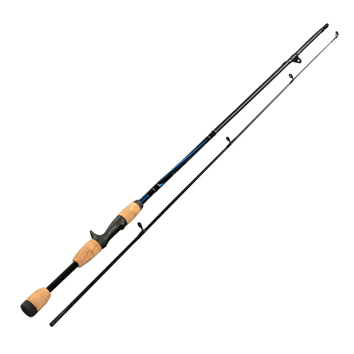 ZANLURE Carbon Fiber 1.8M 2 Section Spinning/Casting Fishing Rod Wooden Handle Fishing Pole
