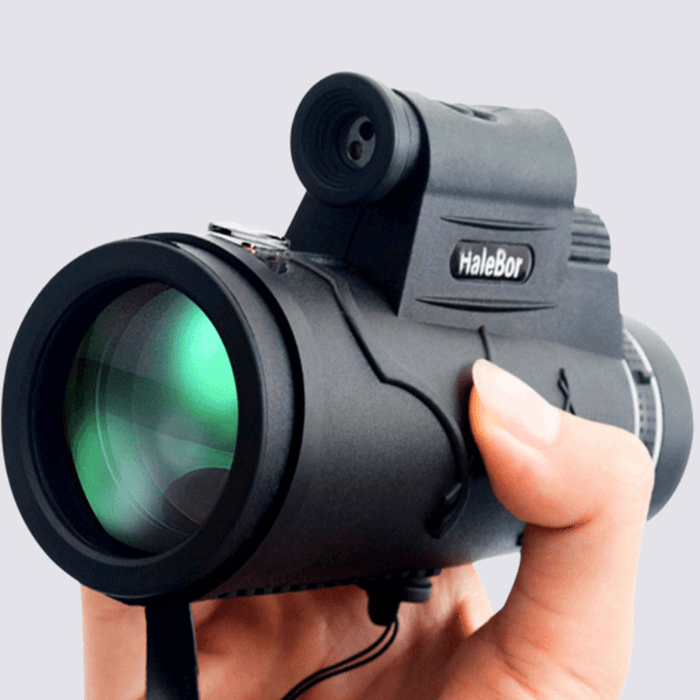 Ipree® 12X50 Waterproof Optic HD Monocular Telescope - Enhance Your Vision Day & Night with Compass Light