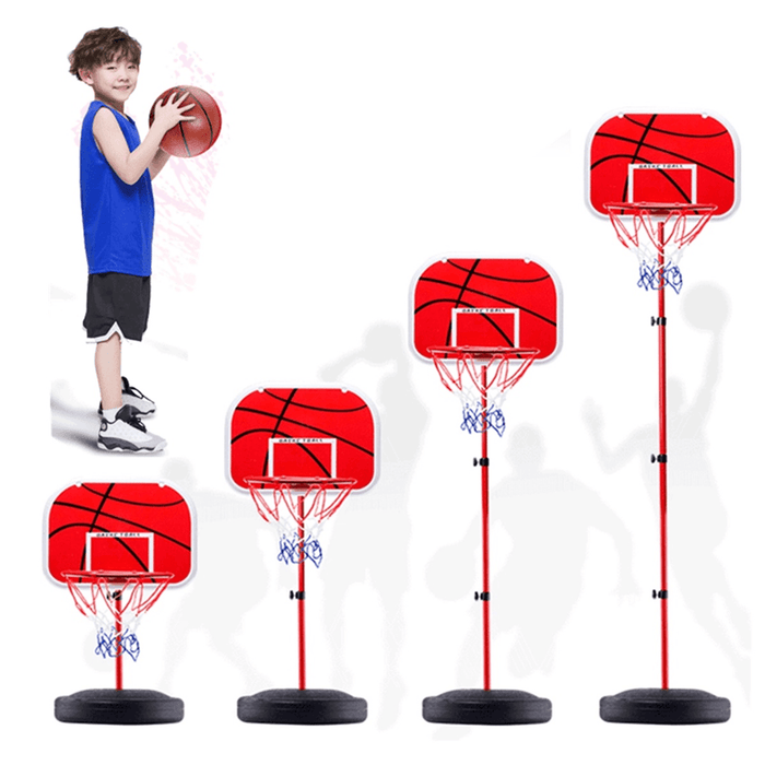 49-150Cm Adjustable Basketball Hoop Stand Basketball Backboard Mount Kids Toys Game with Basketball Air Pump