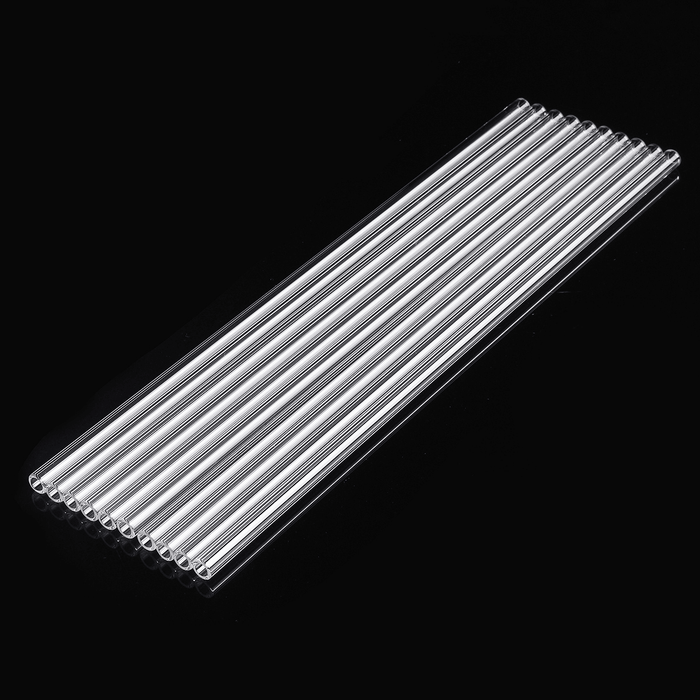 10Pcs 300X7X1Mm Length 300Mm OD 7Mm 1Mm Thick Wall Borosilicate Glass Blowing Tube Lab Factory School Home Tubes