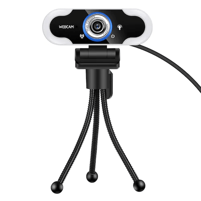 Xiaovv Autofocus 2K USB Webcam Plug and Play 90° Angle Web Camera with Stereo Microphone for Live Streaming Online Class Conference Compatible with Windows OS Linux Chrome OS Ubuntu