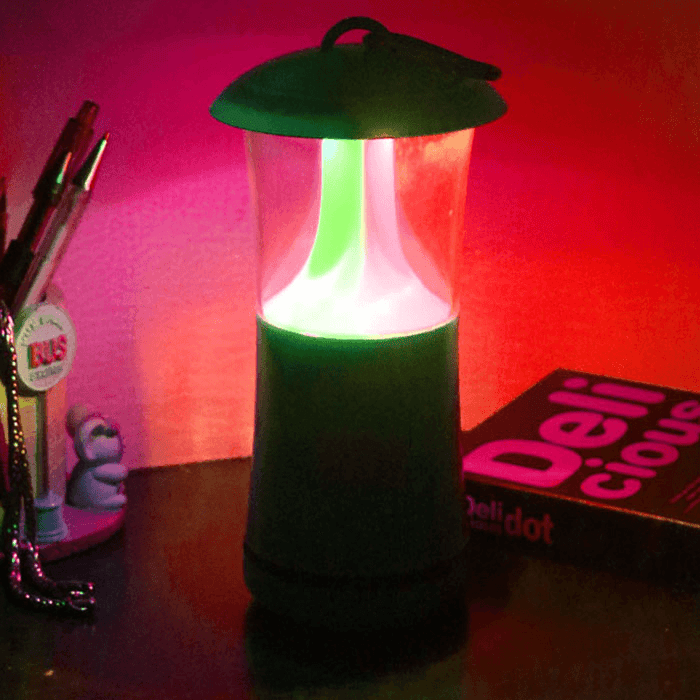 Portable 4.2V LED Touch Dimming Lamp USB Colorful Flash Emergency Night Light