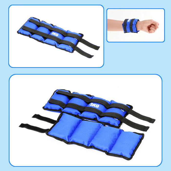 2PCS 1-4KG Weight-Bearing Leggings Sandbag Home Gym Muscle Training Rehabilitation Training Sand Bag