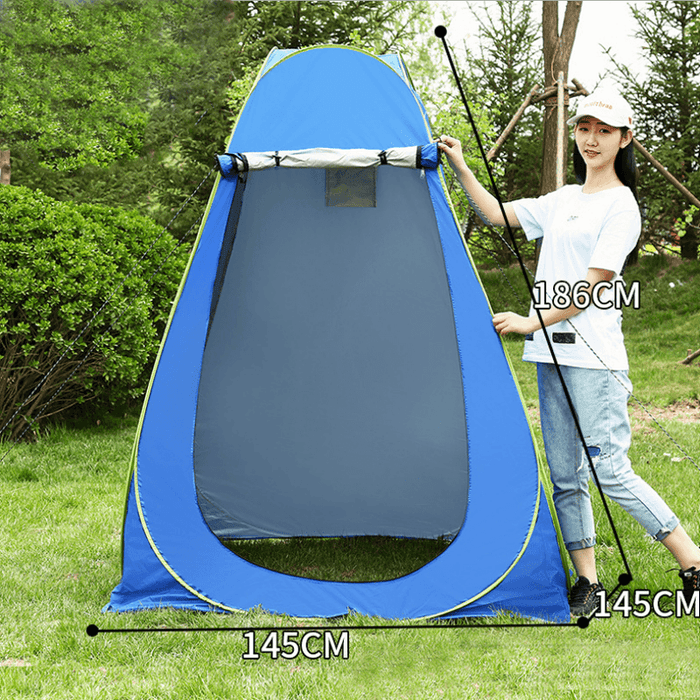 Outdoor Camping Portable Privacy Shower Toilet Tent with Window Foldable UV Proof Bath Dressing Tent Photography Tent